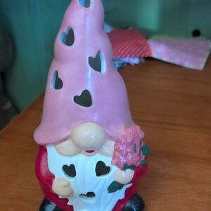 Pink Heart Gnome Holiday Decor
